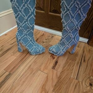 Denim Boots
